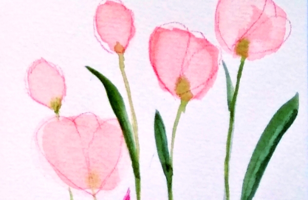 Aquarelle sur papier carte