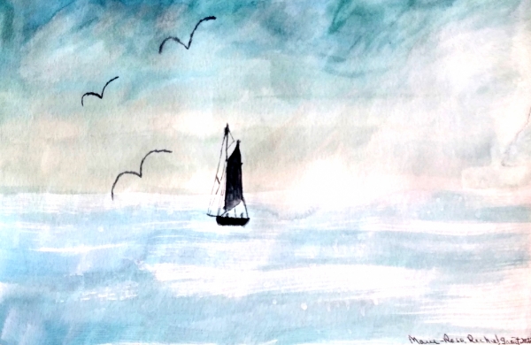 Aquarelle sur papier carte