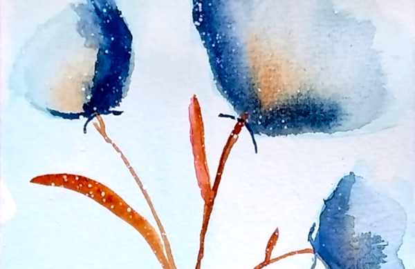 Aquarelle sur papier carte