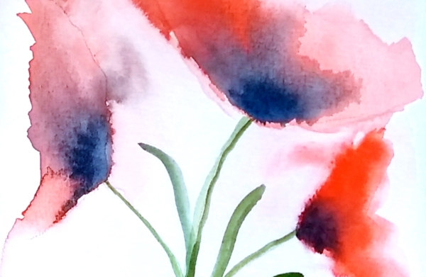 Aquarelle sur papier carte