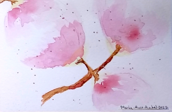Aquarelle sur papier carte