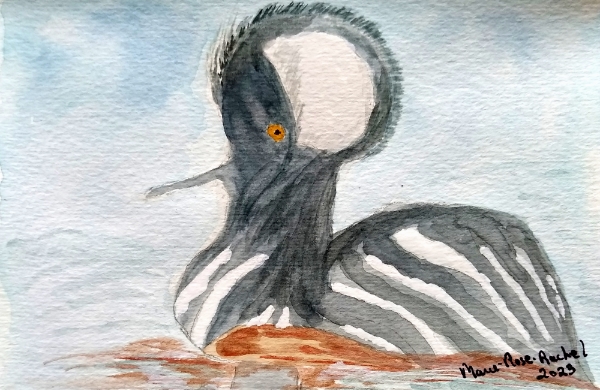 Aquarelle sur papier carte