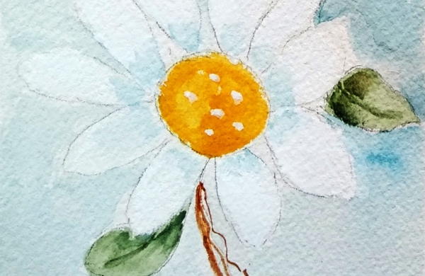 Aquarelle sur papier carte