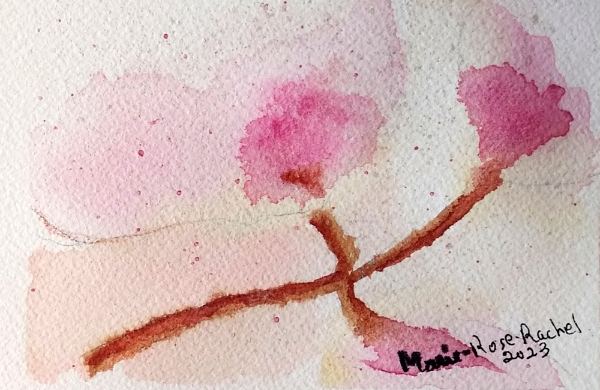Aquarelle sur papier carte
