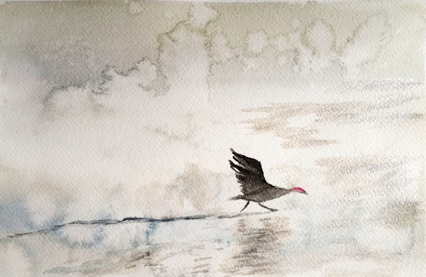 Aquarelle sur papier carte