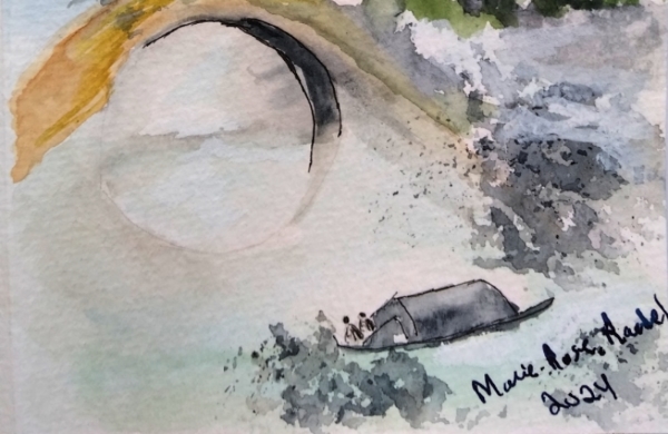 Aquarelle sur papier carte