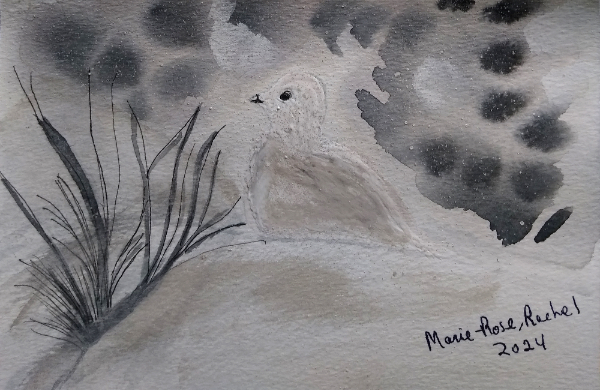 Aquarelle sur papier carte