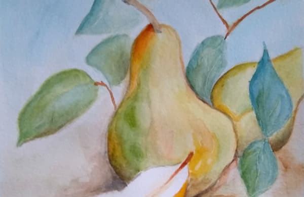Aquarelle sur papier carte