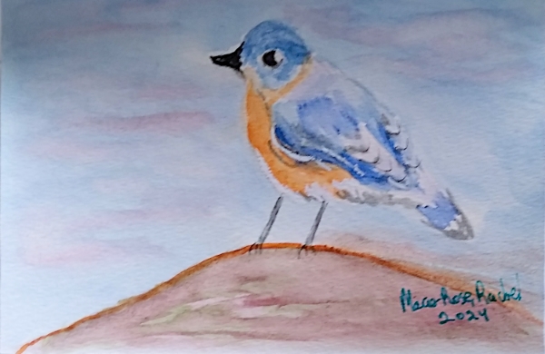 Aquarelle sur papier carte