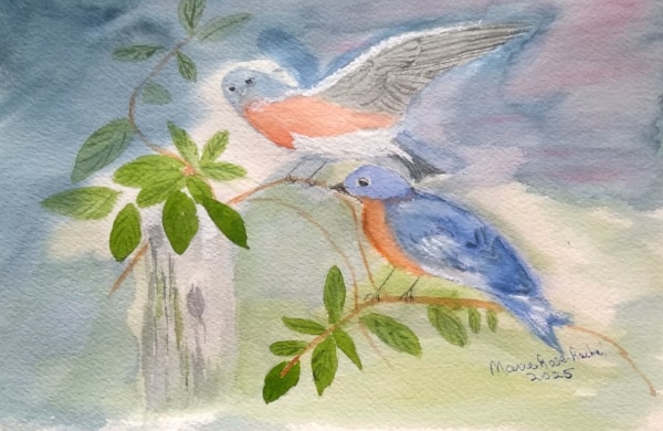 Aquarelle sur papier carte