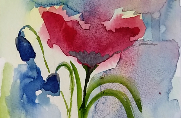 Aquarelle sur papier carte
