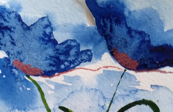 Aquarelle sur papier carte