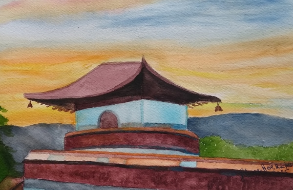Aquarelle sur papier carte