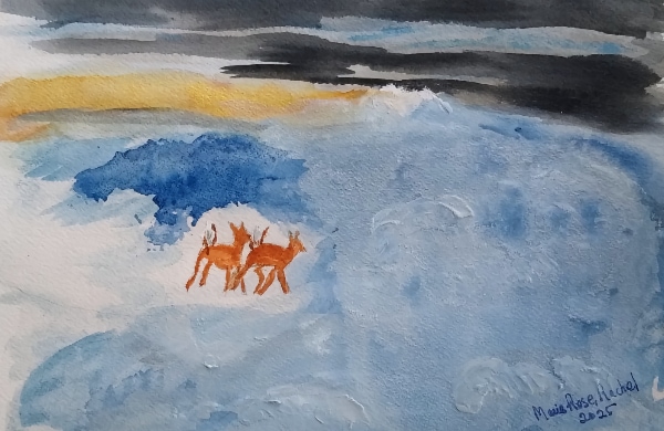 Aquarelle sur papier carte