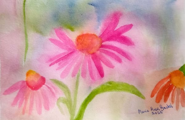 Aquarelle sur papier carte