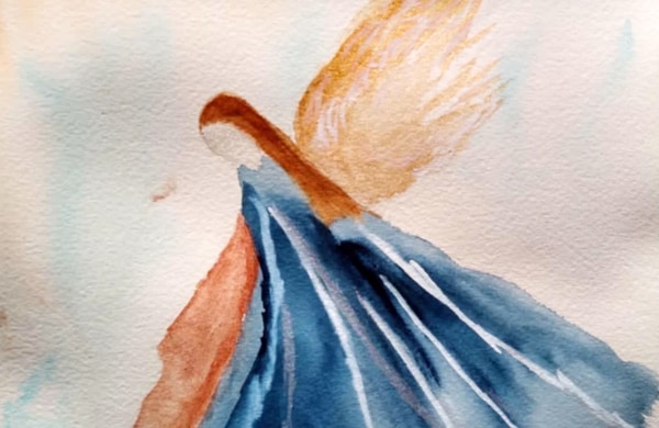 Aquarelle sur papier carte